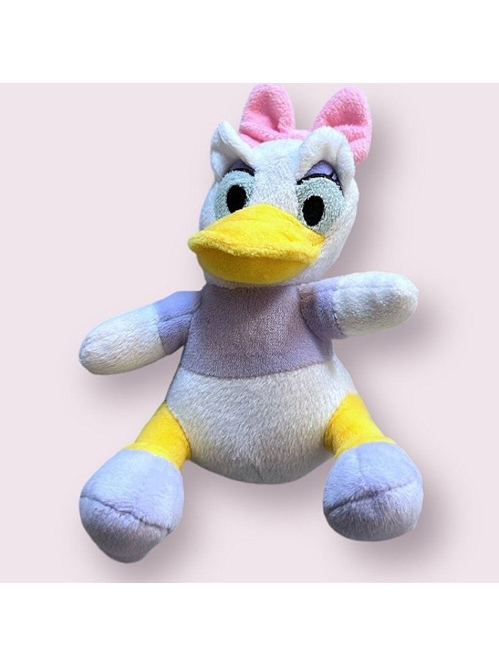 Disney Baby Daisy Duck Plush Toy 6 Inch Rattle Stuffed Animal